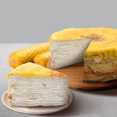 옥수수 라떼 크레이프 케이크(스폰지없음) 5조각 　